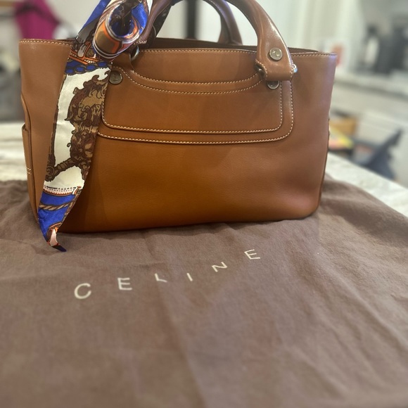Rare color authentic Celine all leather bag with dust bag - Picture 1 of 13